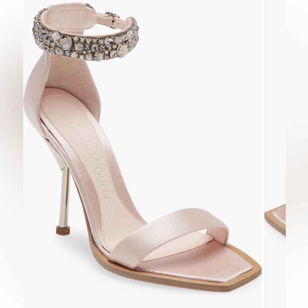 Alexander McQueen Pink Crystal Sandal
